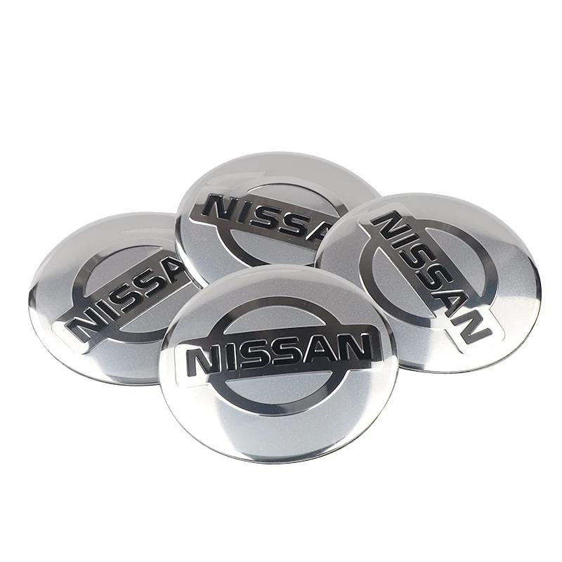 For Nissan ArR44pcs 56MM Car Wheel Hub Cap Center Sticker Emblem For Nissan X-trail Qashqai J11 Note Juke Sentra Patrol Navara Micra Leaf NISMO