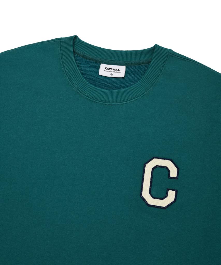 COVERNAT C Logo Sweatshirt Turquoise