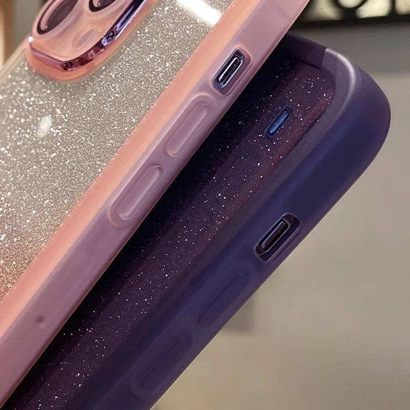 Для Xiaomi POCO X7 Pro X7Pro блестящий градиентный мягкий силиконовый чехол для Redmi Turbo 4 объектив камеры Protetcor противоударный чехол для телефона