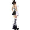 S-XL Drag Queen Vampire Clown Plaid Harlequin Halloween Demon Costume