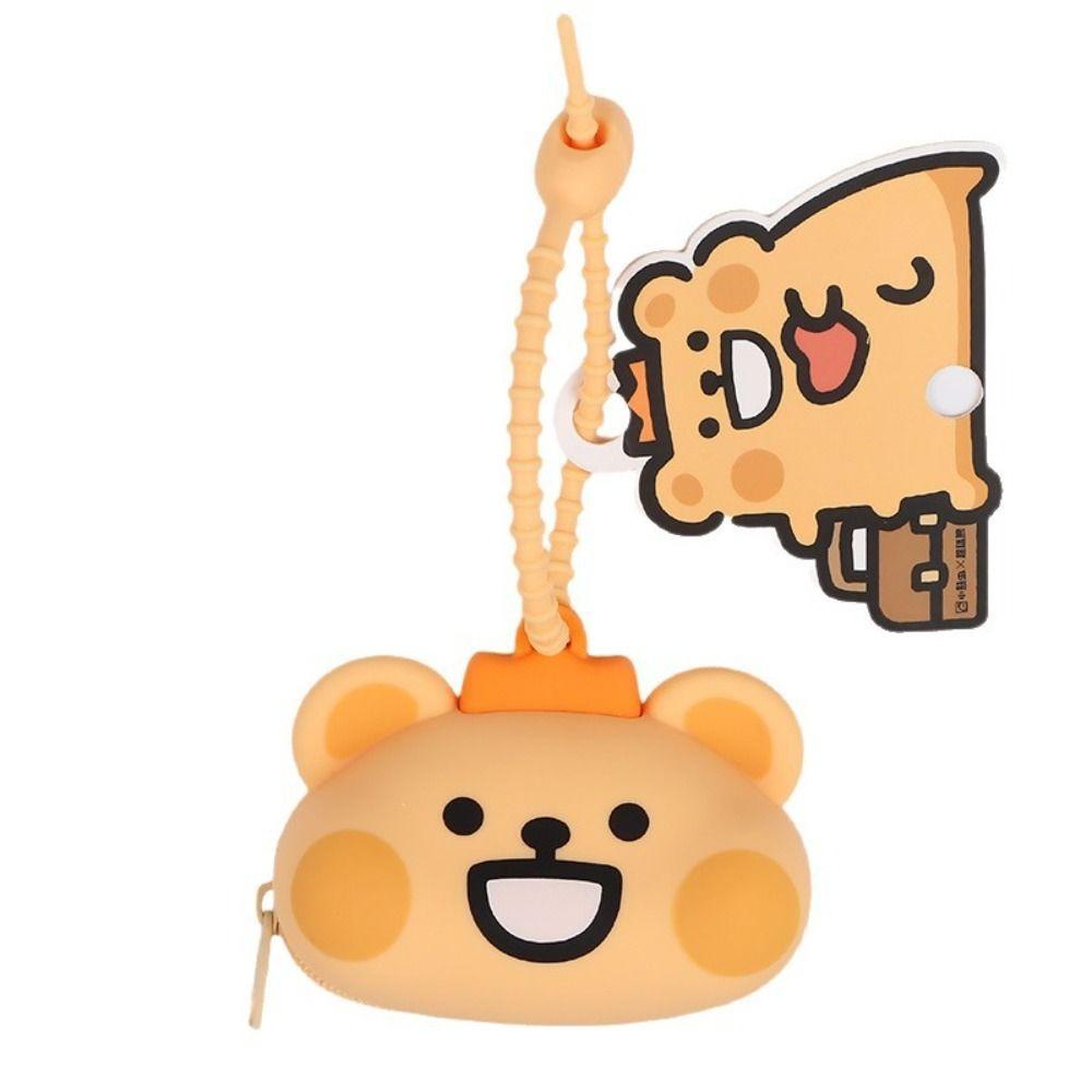 Wallet Mini Silicone Key Bag Key Case Cartoon Earphone Storage Bag Children Girl
