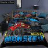 3D Print Monster Truck Bedding Set Cute Quilt Cover Bed Cover With Pillowcase Twin Single Queen King Size Boys Adult Home
