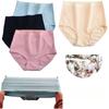 Women's High Waist Cotton Panties Briefs Soft Breathable Underwear Plus Size M~XXXL