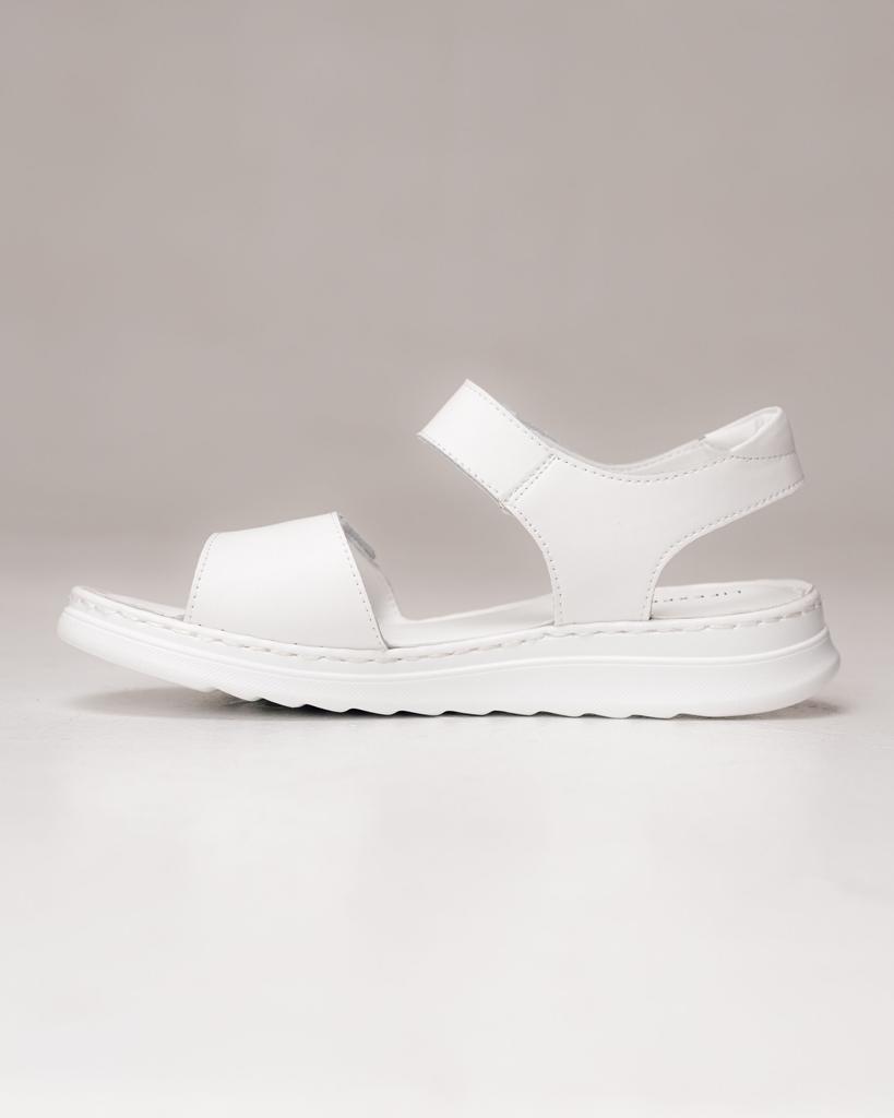 Босоножки на двух липучках Lifexpert 10372 36 белые кожа