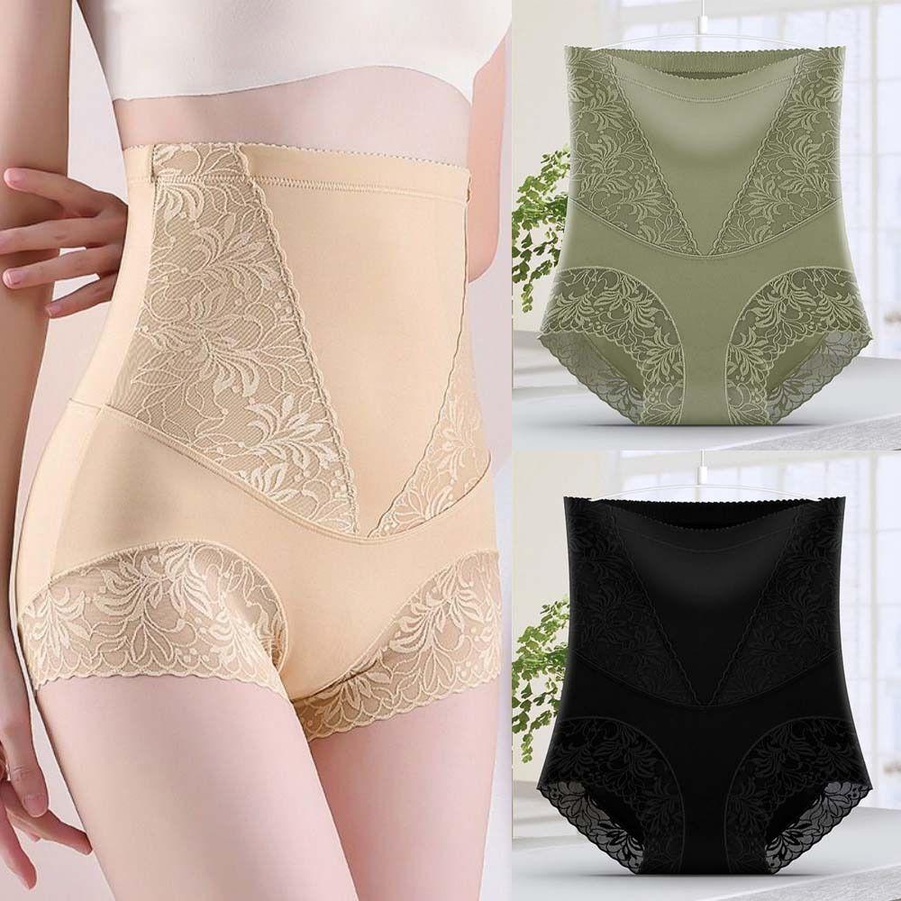 High Waist Slimming Shapewear Cotton Crotch Tummy Control Underpants Seamless Panties Women Women