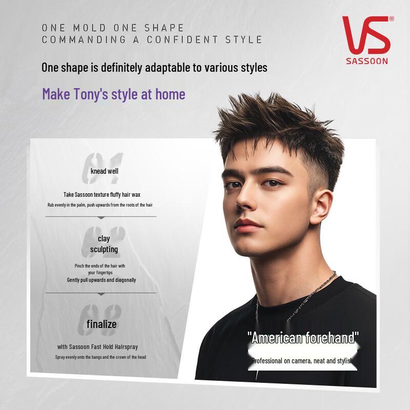Vidal Sassoon Texturizing Hair Clay & Wax 3-Pack