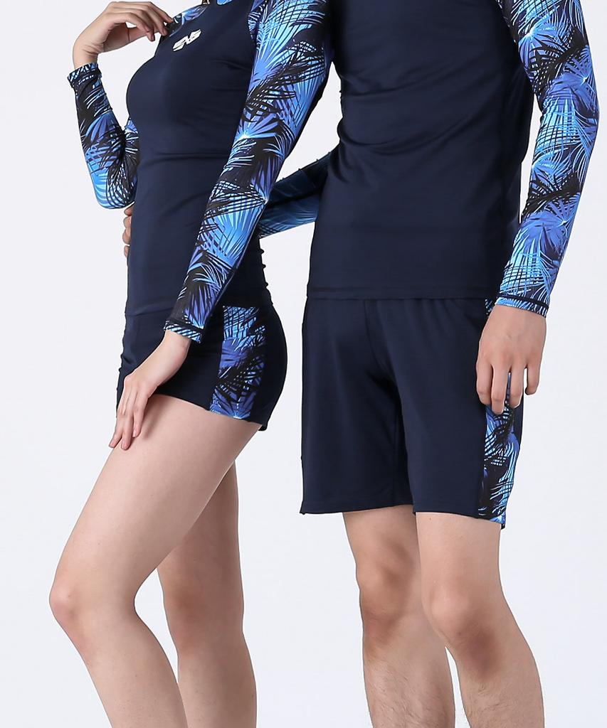 Dangun Океанский Синий Боковой Узор Уникальные Штаны от Сыпи Board Shorts