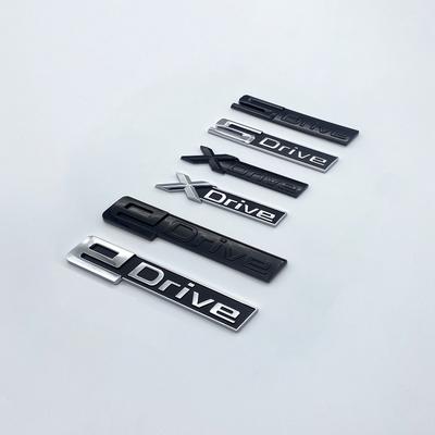 ABS 3D Боковой значок на крыло автомобиля Задний значок на багажник SDrive XDrive EDrive Хромированный Черный Логотип Для 3 4 5 6 7 8 Серии X3 X4 X5 X6 X7