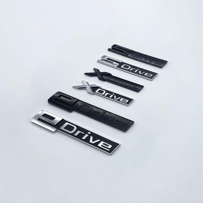Новые хромированные черные буквы Fender с буквами SDrive XDrive EDrive для BMW 3 4 5 6 7 8 серии X3 X4 X5 X6 Z4 GT, наклейка с логотипом на багажник автомобиля