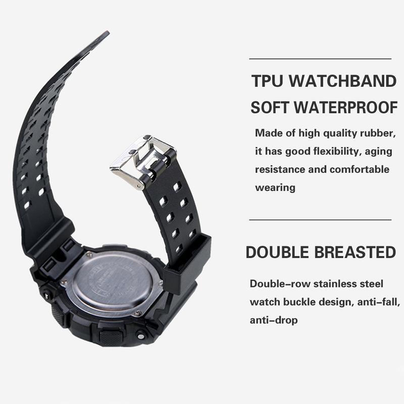 Good Luxury Top Brand Digital Date Outdoor Watch for Men Men's Multi-function Fashion Watches Luminous Electronic Sport Military Watch LED