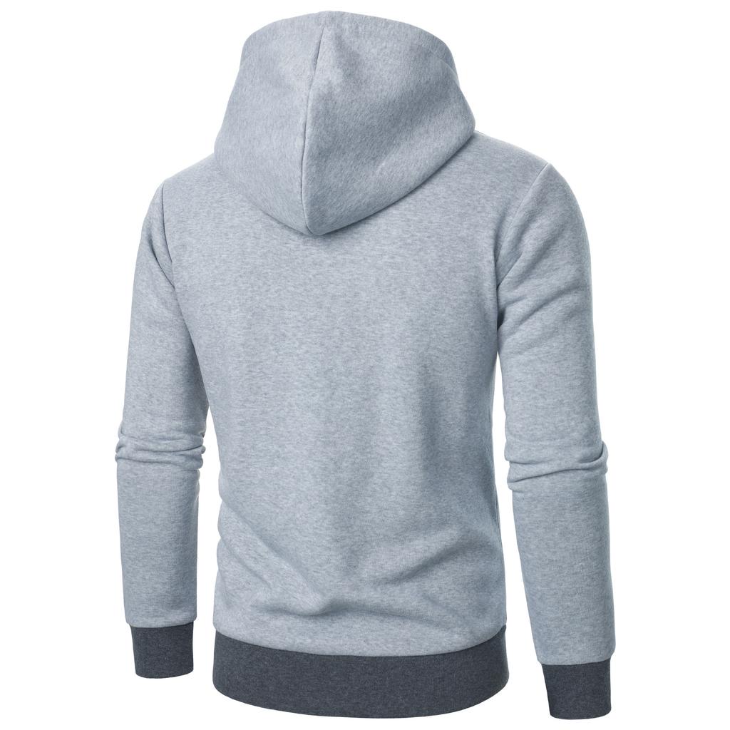 Zip-Up Cool Y2k Clothing Fashion Hoodies Mens Осень-зима с длинным рукавом, подходящая по цвету толстовка с капюшоном, толстовка с капюшоном, футболка Yasheng