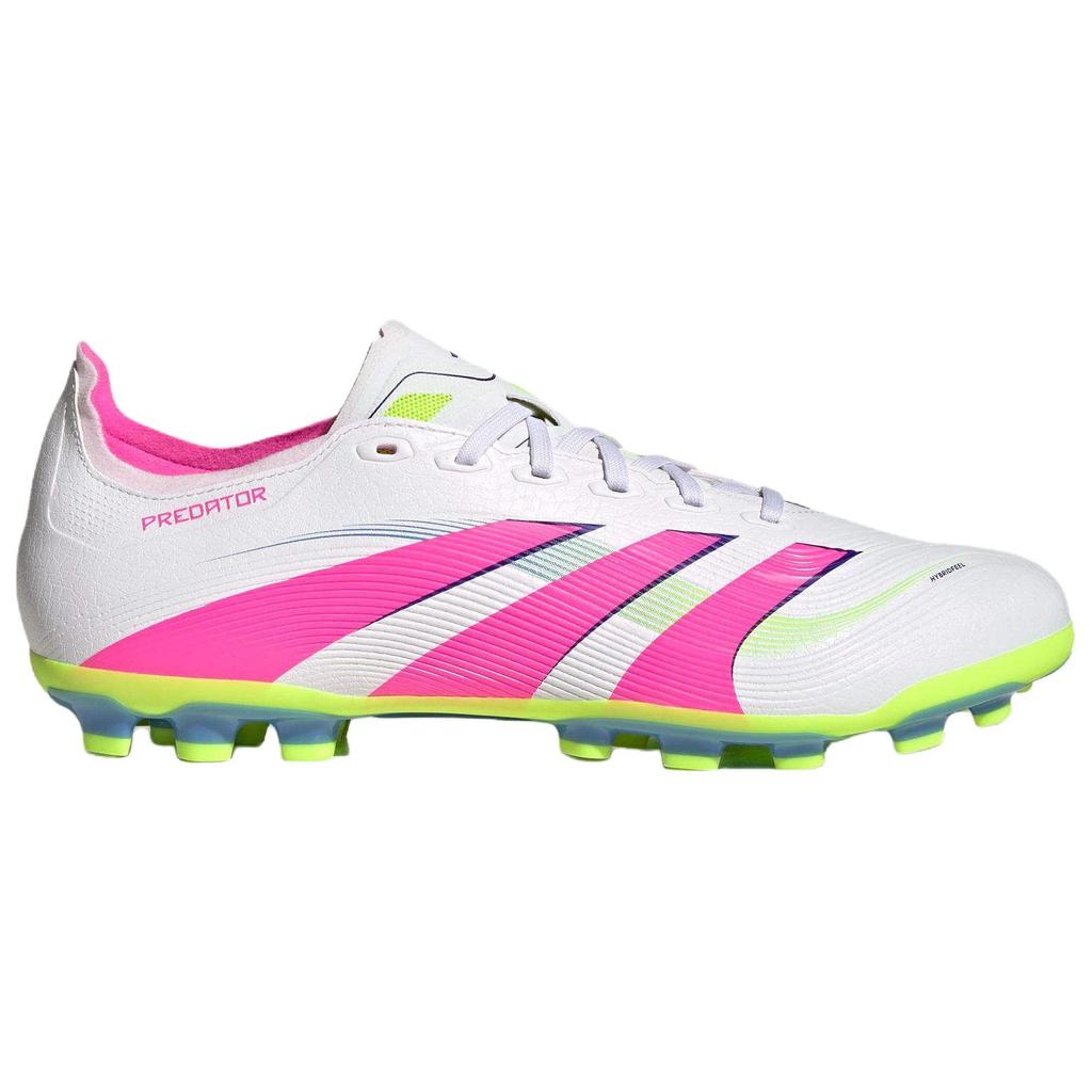Adidas Predator League Fashion Comfortable Artificial Turf Non-Slip Durable Soccer Shoes Unisex Soccer Shoes White Pink ID3836