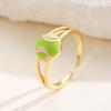 Colourful Adjustable Finger Ring Copper Sports Balls Shaped Open Rings Football Ear Clips  Holiday