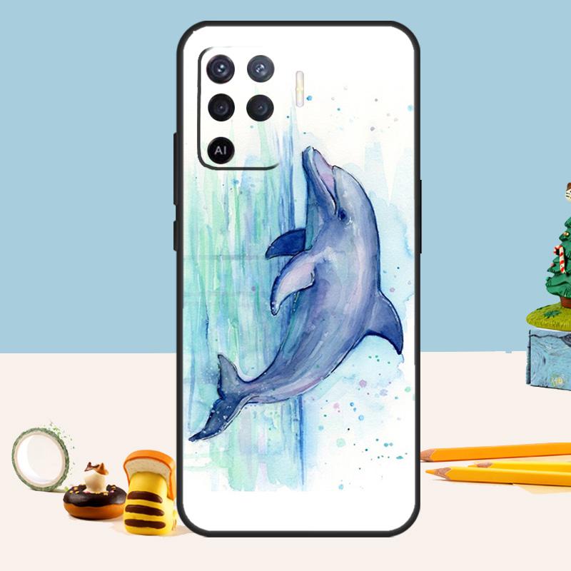 Чехол Ocean Dolphin для OPPO A74 A94 A54 A78 A98 A58 A96 A76 A16 A5 A9 A53 A15 A52 A72 A17 A57 A77 A54S