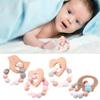 Handmade Bird/Elephant/Heart Shape Teething Bracelet Babies Toy Cute Shape Teether Toy Handheld Appease Sleeping Toy