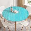 Круглая скатерть Yousheng 47,24 дюйма, моющаяся скатерть с эластичным краем, устойчивая к пятнам, для кухни, сада, улицы