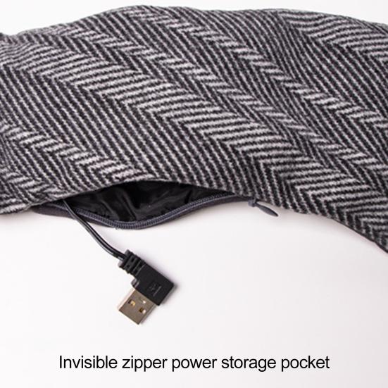 Электрический ободок с подогревом Yousheng, 3 температурных режима, грелка для шеи, облегчение боли, скованность, для мужчин и женщин, согревающий шарф с питанием от USB, шейный бандаж, грелка