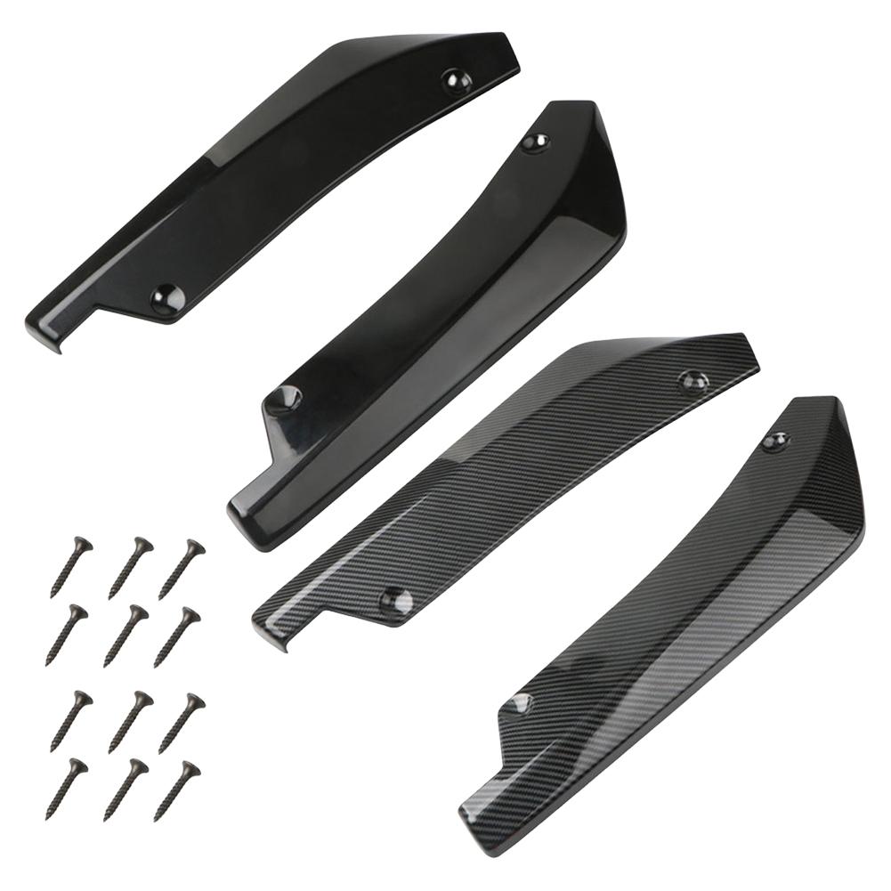 Спойлер для губ из углеродного волокна, защитная полоса для кузова автомобиля, защитная полоса для заднего бампера, защита крыла заднего бампера для седана, внедорожника, пикапа