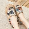 Shoes Women's 2025 Summer New Casual Half Slippers Ethnic Style Woven Shoes 2025 Breathable and Comfortable Women's Shoes