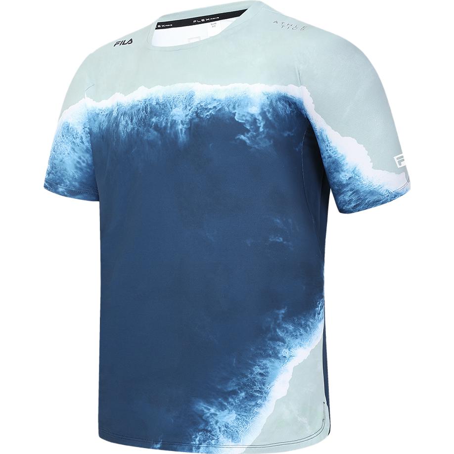 New FILA FW23 T Shirt Men's All Over Print A11M331109F-ZA