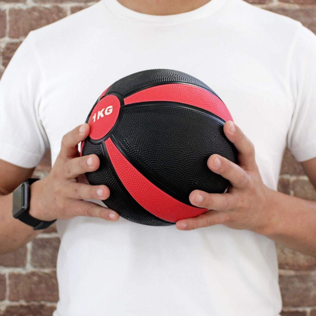 Резиновый медицинский мяч, 1 кг, 3 кг, 5 кг, Тренировка кора (1)