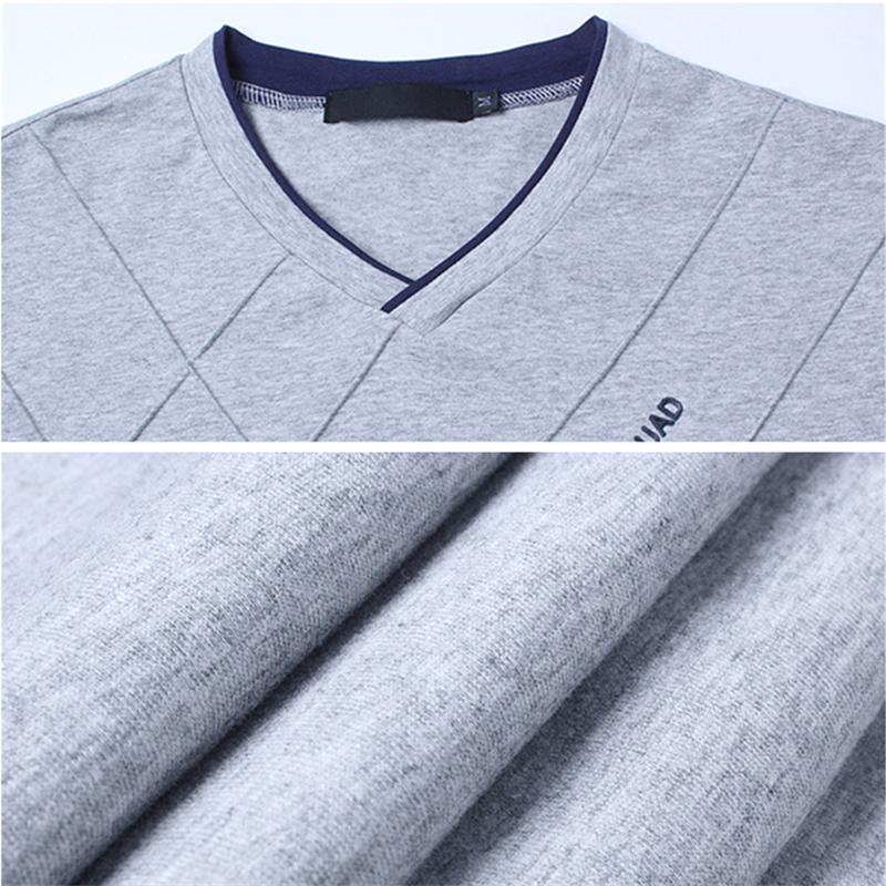 XMEN's Treasure Wonderful Fashion Мужская облегающая футболка на заказ с длинным рукавом Стильная роскошная футболка с v-образным вырезом для фитнеса Футболка