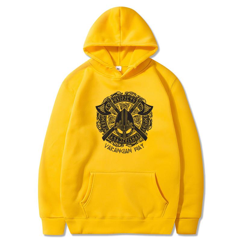 Мужские и женские длинные рукава Viking свитера мода личность печать мужская толстовка свободные ретро мужские толстовки