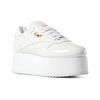 Reebok Женские кроссовки X Gigi Hadid Classic Leather на тройной платформе Белые Неоновые Красные Черные DV4110