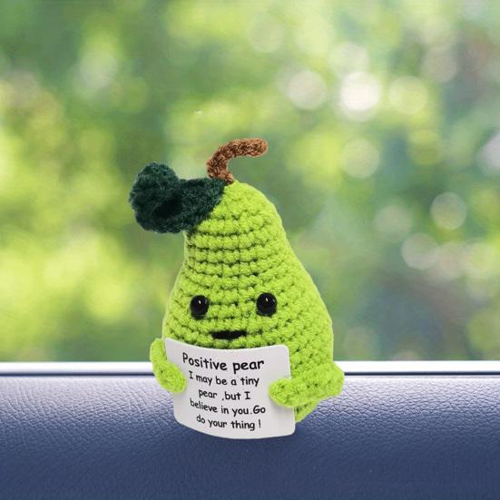 Вязаная игрушка из фруктовой шерсти. Украшение. Очаровательный внешний вид. Яркий цвет. Поощрение. Эмоциональная поддержка. Забавная мини-кукла, связанная крючком. Секс-одежда для взрослых.