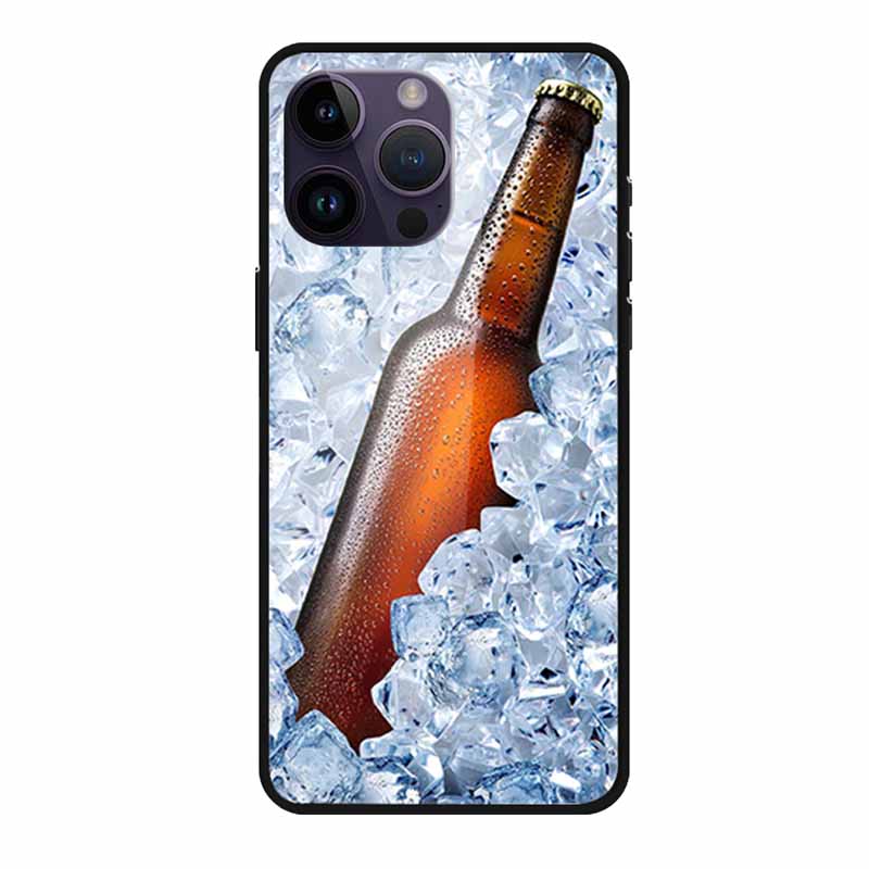 Закаленное Стекло Чехол Для iphone 15 Pro Max Чехол Жесткое Стекло Задняя Крышка Мягкий ТПУ Бампер Для iphone 16 Pro Max Чехол для Телефона 16Pro Max