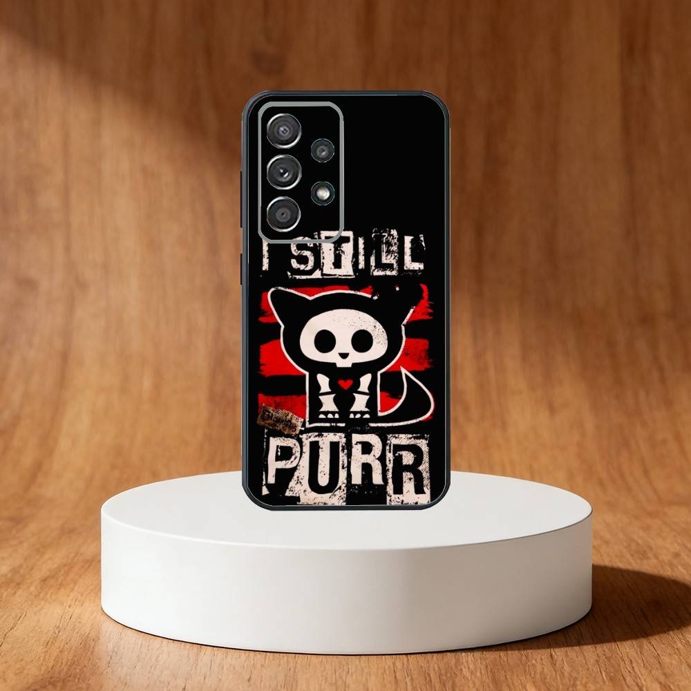 Милый чехол Skelanimals Собака темный для телефона Samsung S25,S24,S21,S22,S23,S30,Ultra,S20,Plus,Fe,Note,10,9,5G Черный
