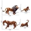 Animal Kingdom Pvc Lion Family Statues With Durable Material For Collectors Display Or Gift