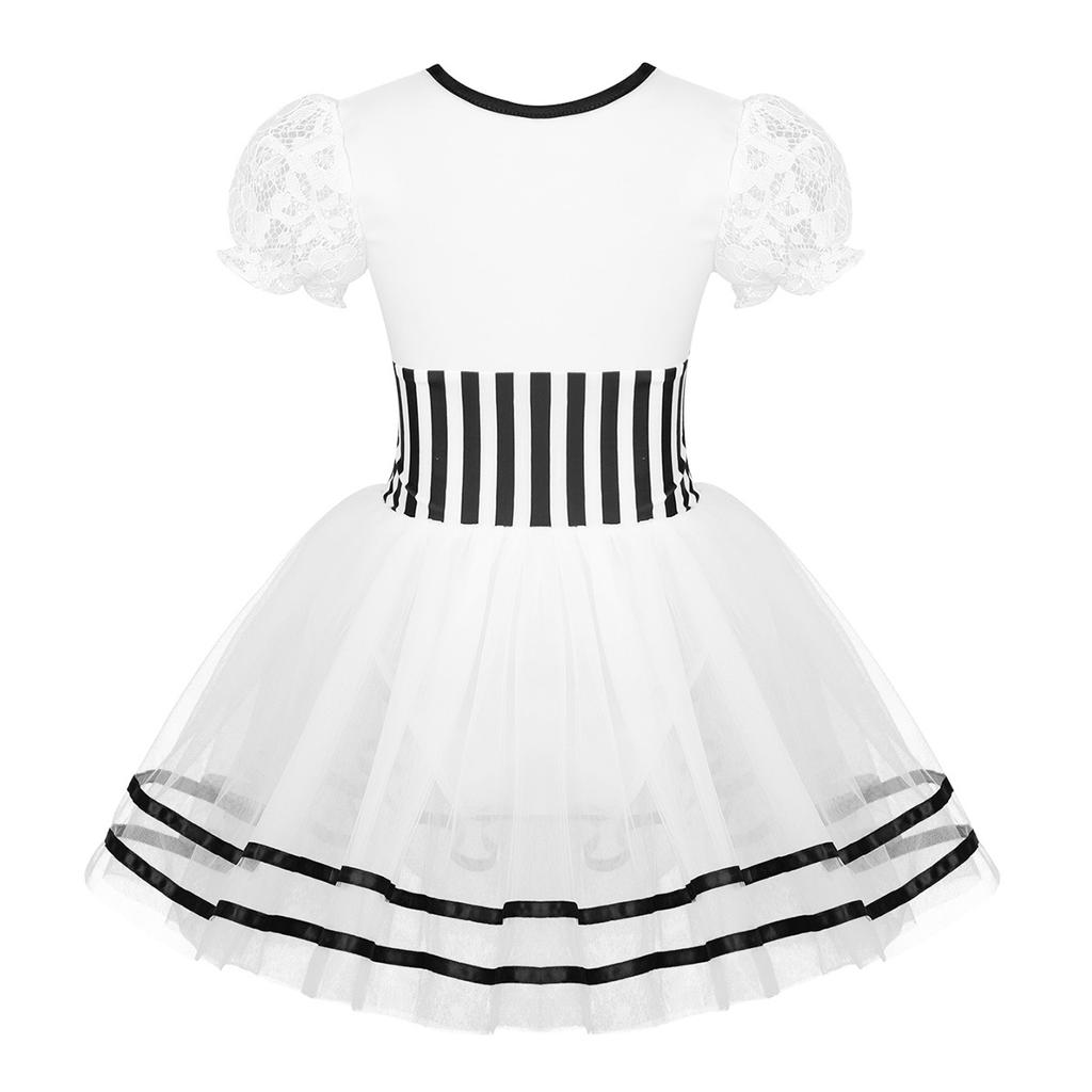 Детские кружевные пышные рукава для девочек, праздничное платье-пачка для вечеринки, танцевальные костюмы для принцесс