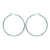 [R3636] - Серебряные серьги-кольца «Простота» (родий) - 50 мм 2 мм