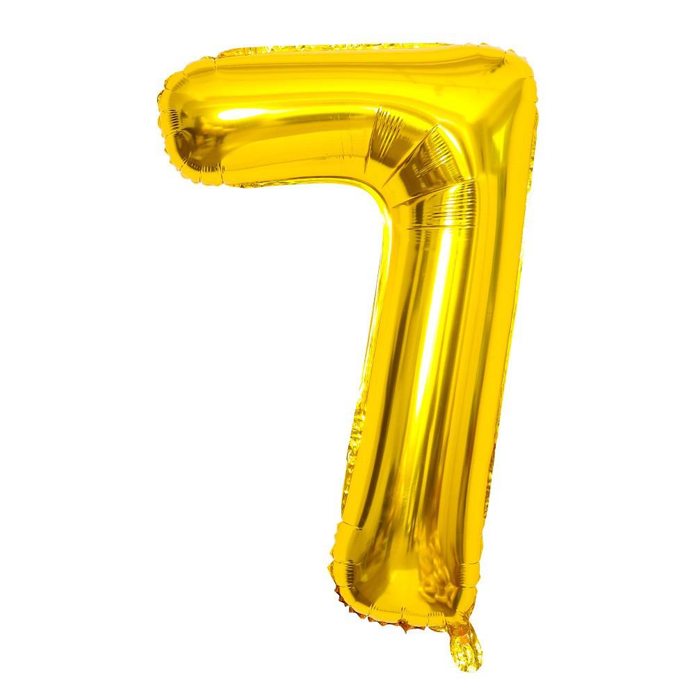 32-Inch US Number Birthday Party Balloons - Individual Aluminum Film