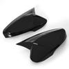 Рифмованный автомобильный зеркальный чехол заднего вида, бычий рог, боковое углеродное волокно/глянцевый черный, 2 шт. для Hyundai Veloster