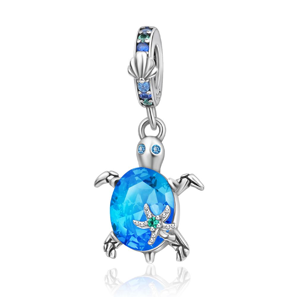 Медный браслет Copper Fit Original Шарм Ювелирные изделия Сделай сам Синий клип Бусина Серия Галактика Звездное небо Подвеска Луна Подвеска