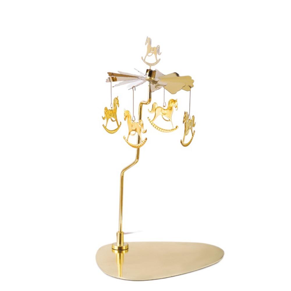 С вращающейся подставкой-подсвечником из нержавеющей стали, подсвечник для чайной свечи, романтический вращающийся подсвечник, подарок