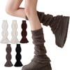 Y2K Coral Fleece Foot Cover Sweet Women's Leg Warmers Trendy JK Knee High Socks Home Wear