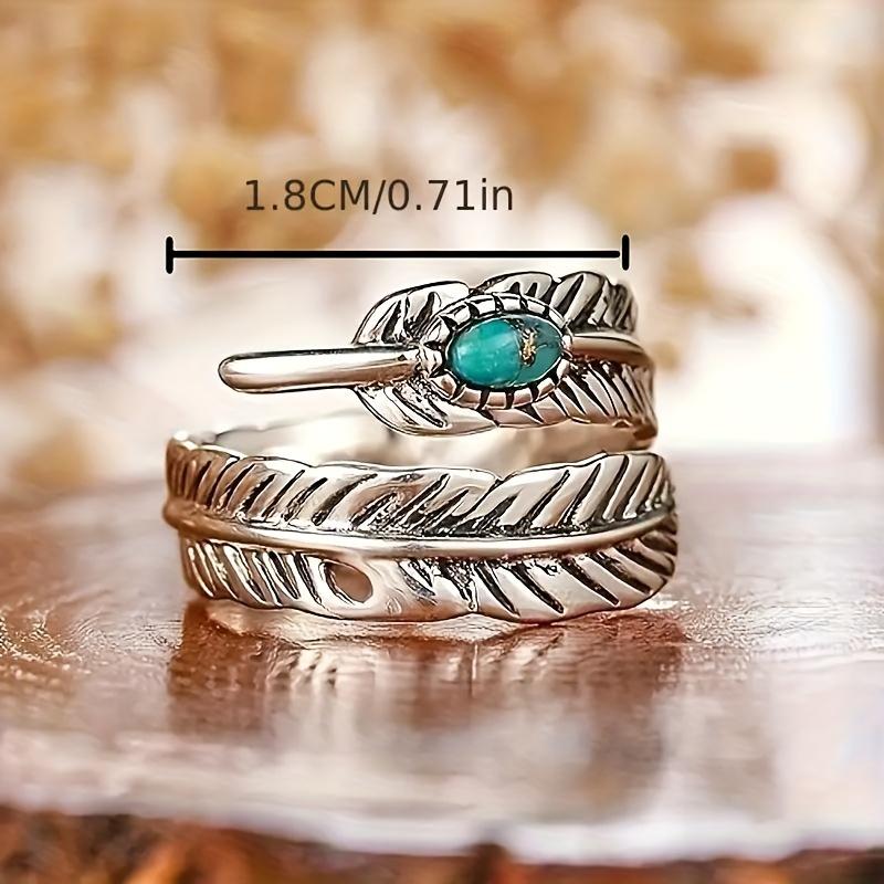 sterling silver bohemian style fashion ring with a vintage open ring design