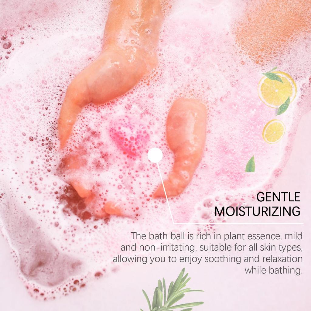 Christmas Lavender Bath Ball Stress Relief Rich Bubble Long Lasting Fragrances Deeply Moisturizing Colorful SPA Gifts Bath Bombs