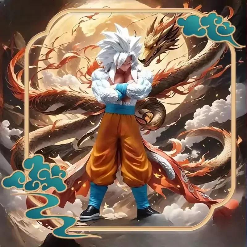 32 см Аниме Фигурка Dragon Ball Z Фигура Супер Сайян 5 Сон Гоку Статуэтка Действия ПВХ Модель Настольное Украшение Коллекция Игрушки Подарки