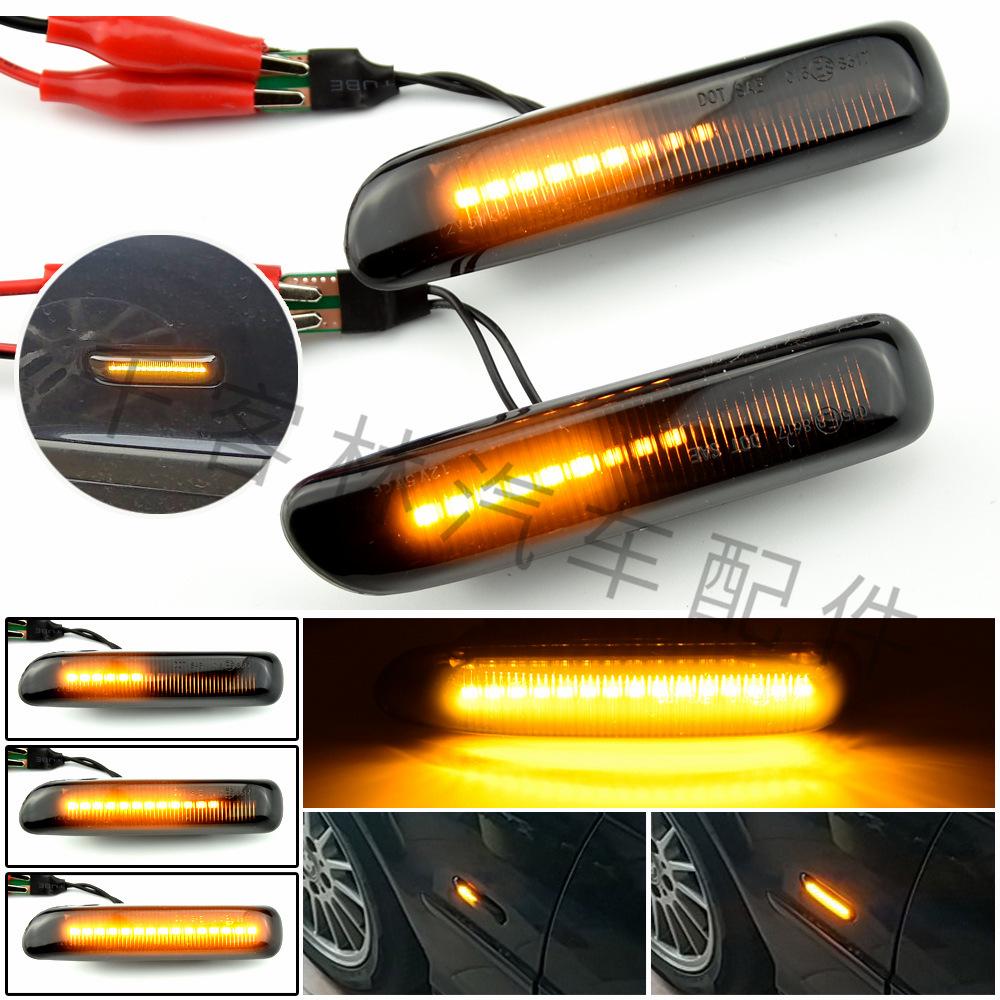 Совместим с BMW 3 серии E46 1997-2001 Динамичный светодиодный указатель поворота с бегущей строкой.