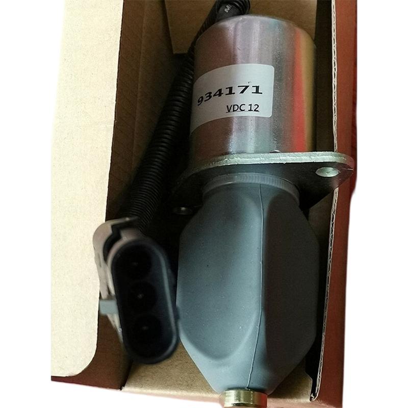 high quality new 12V 3934171 Diesel Fuel Shutoff Solenoid Excavator Excavator Replacement Parts for Cumm