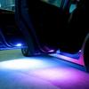 Универсальная декоративная светодиодная подсветка двери автомобиля Welcome Light, USB-зарядка, беспроводная, RGB, сигнальная лампа безопасности от столкновений