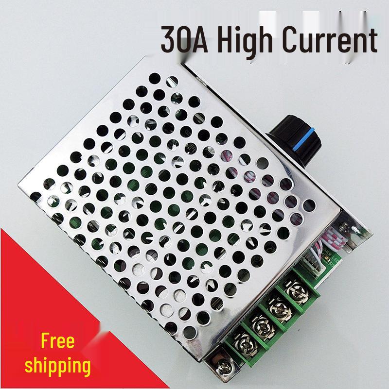 Metal PWM DC Motor Speed Controller, 12V-36V, 30A, with Speed Control Switch for 775 Motors