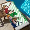 Мультяшное милое аниме E-Eddsworlds Полотенце Пляжное Быстросохнущее Мягкое Полотенца для Бассейна Подарок для Путешествий Спортзал Душ Кемпинг спорт