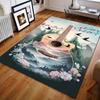 Forest Guitar Sheet Music Prints Creative Print Carpet for Bedroom Living Room Bedside Sofa Floor Mat Modern Home Decor Area Rug