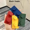4 шт. Веселые блочные крючки с красочным кронштейном без пробивания для гостиной, ванной комнаты, туалета и кухни