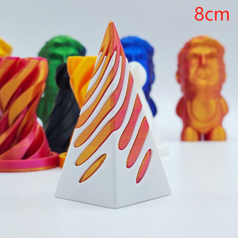 1 шт. Детская 3D-печатная игрушка-непоседа в виде спирального конуса, Невозможная пирамида, Сквозная скульптура, Антистресс, Снятие тревоги, Игрушка для взрослых